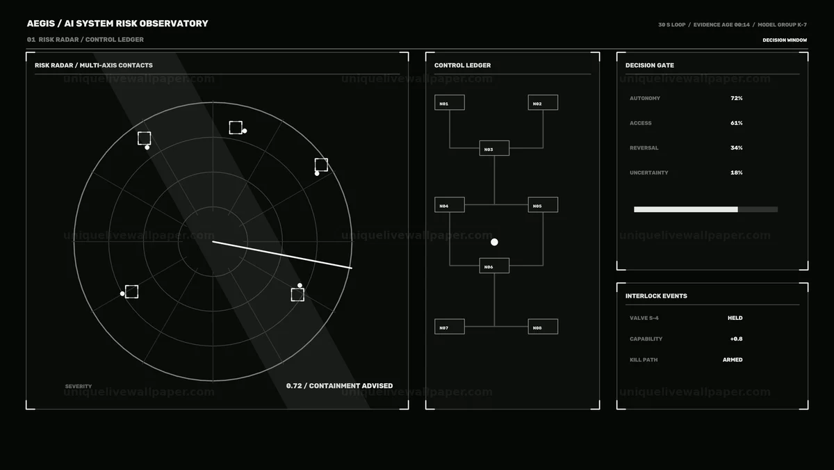 Watermarked thumbnail for AI System Risk Dashboard HUD Seamless Loop
