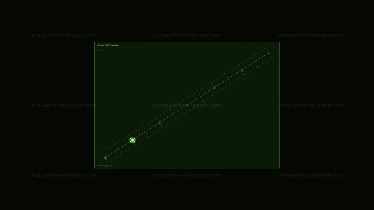 Green Technology Data Network HUD Seamless Loop