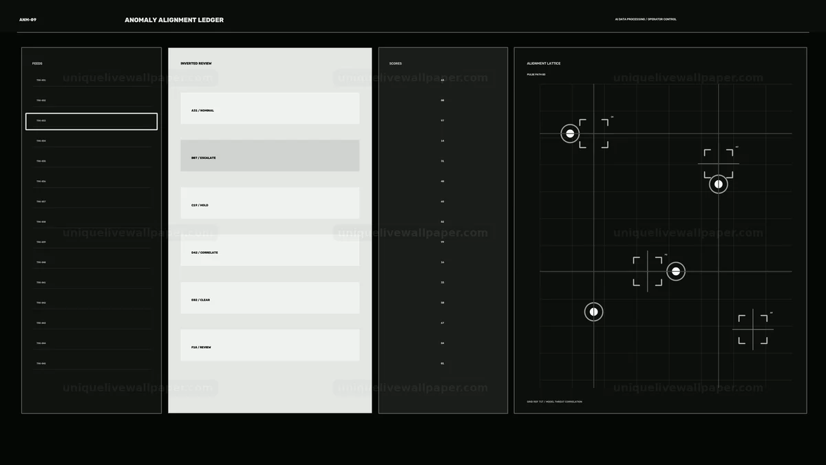 AI Data Processing Operator HUD Seamless Loop