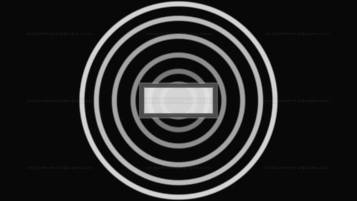 Watermarked thumbnail for Black and White Concentric Ring Reveal Seamless Loop