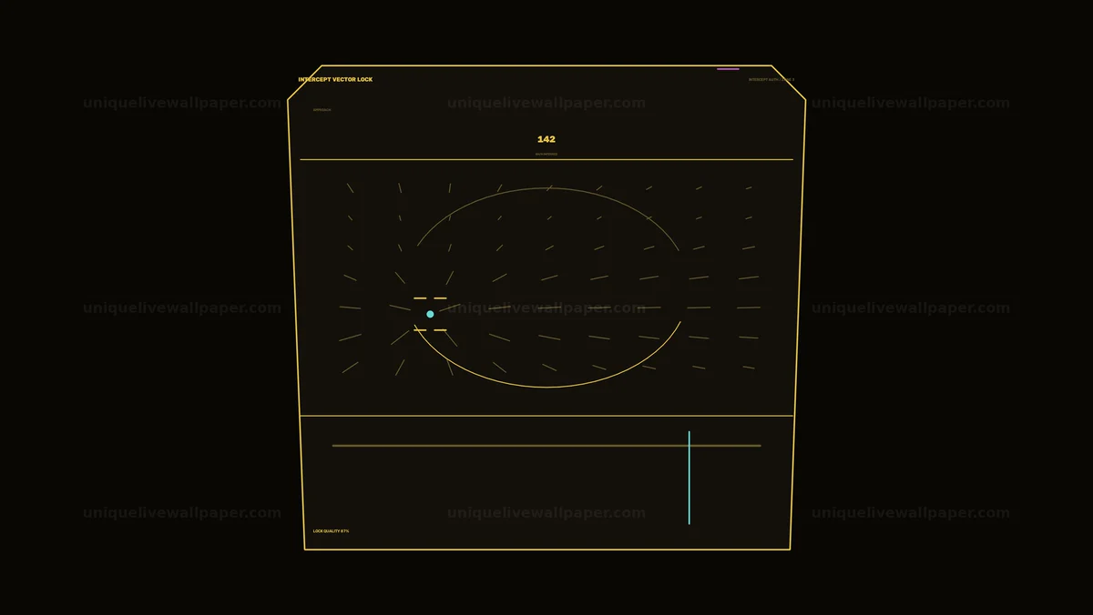 Defense Border Surveillance Radar HUD Seamless Loop