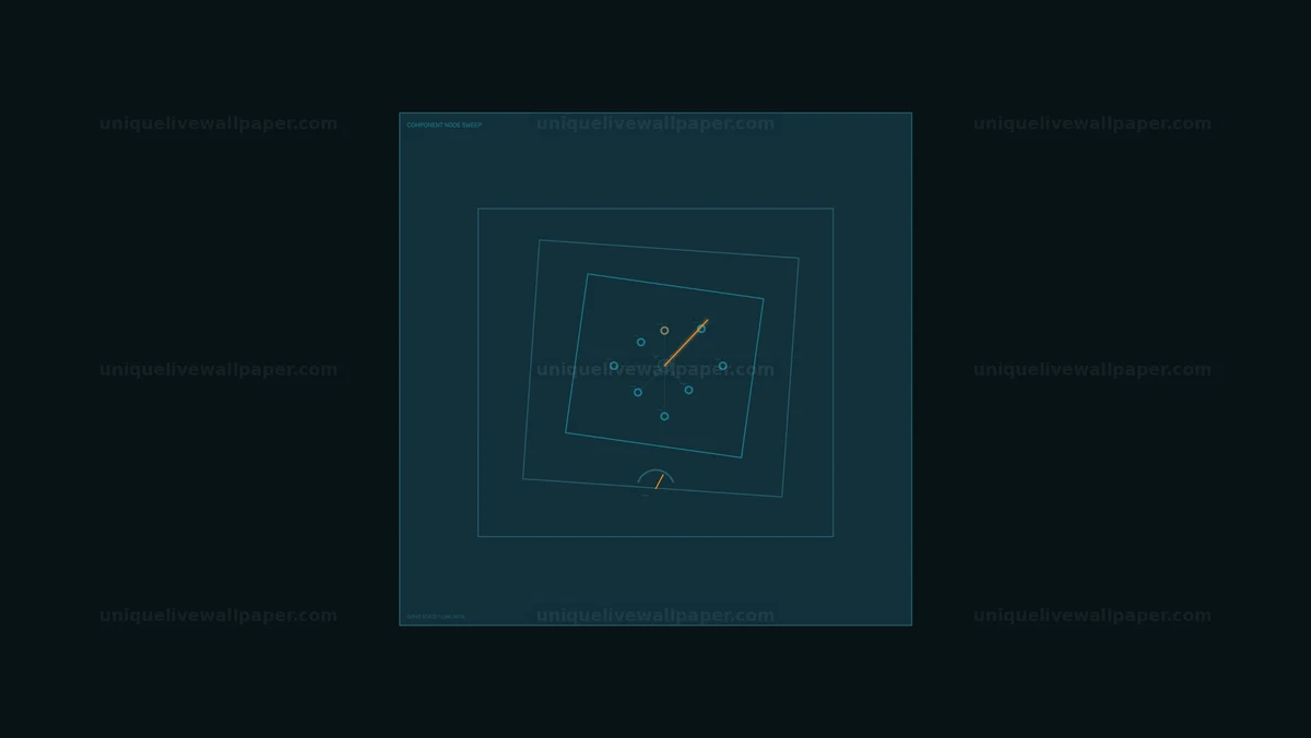 Futuristic Data HUD Network Monitoring Seamless Loop