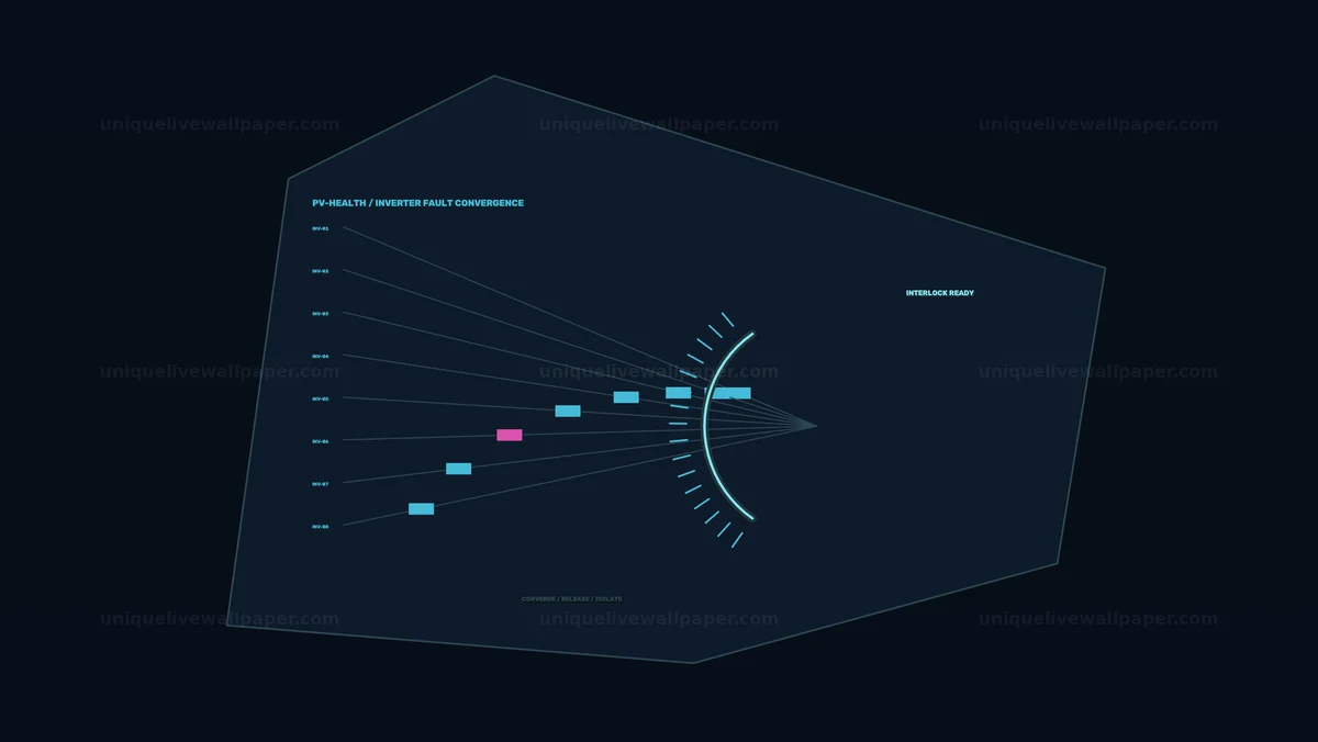 Watermarked thumbnail for Photovoltaic System Health Monitor HUD Seamless Loop