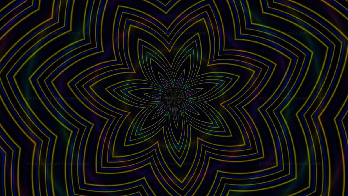 Chromatic Aberration Mandala Texture Seamless Loop