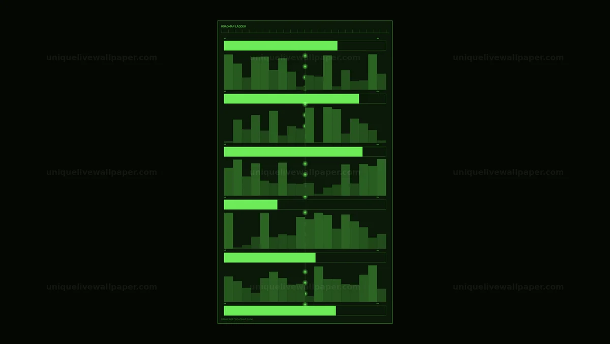 Data Analytics Dashboard HUD Seamless Loop