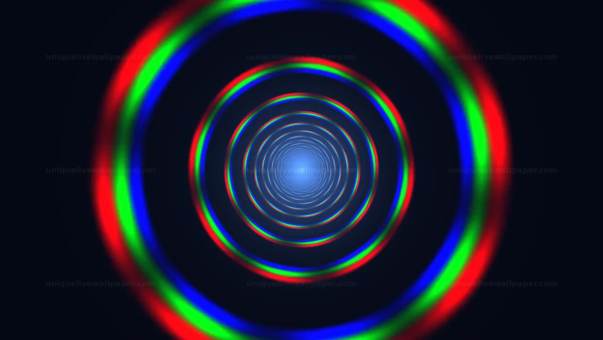 Futuristic Neon Tunnel Flight Background Seamless Loop