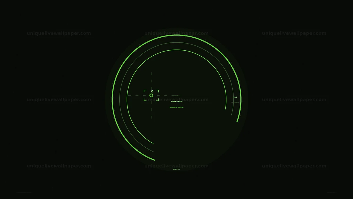 Futuristic Radar Tracking HUD Seamless Loop