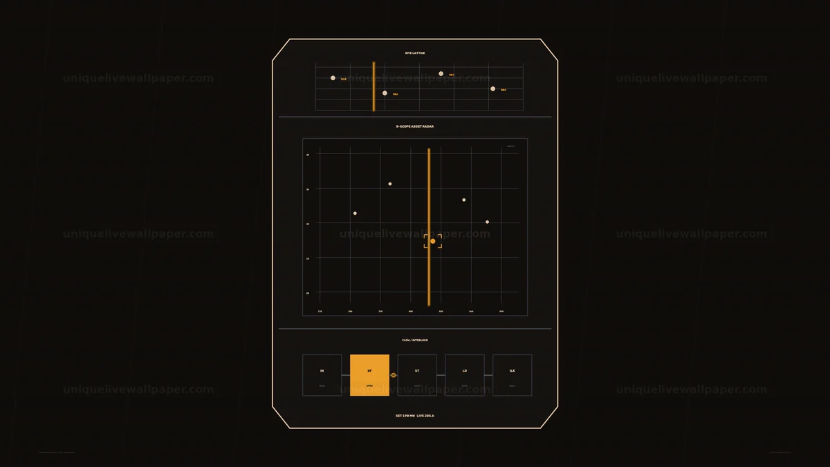 Industrial Asset Dashboard HUD Seamless Loop