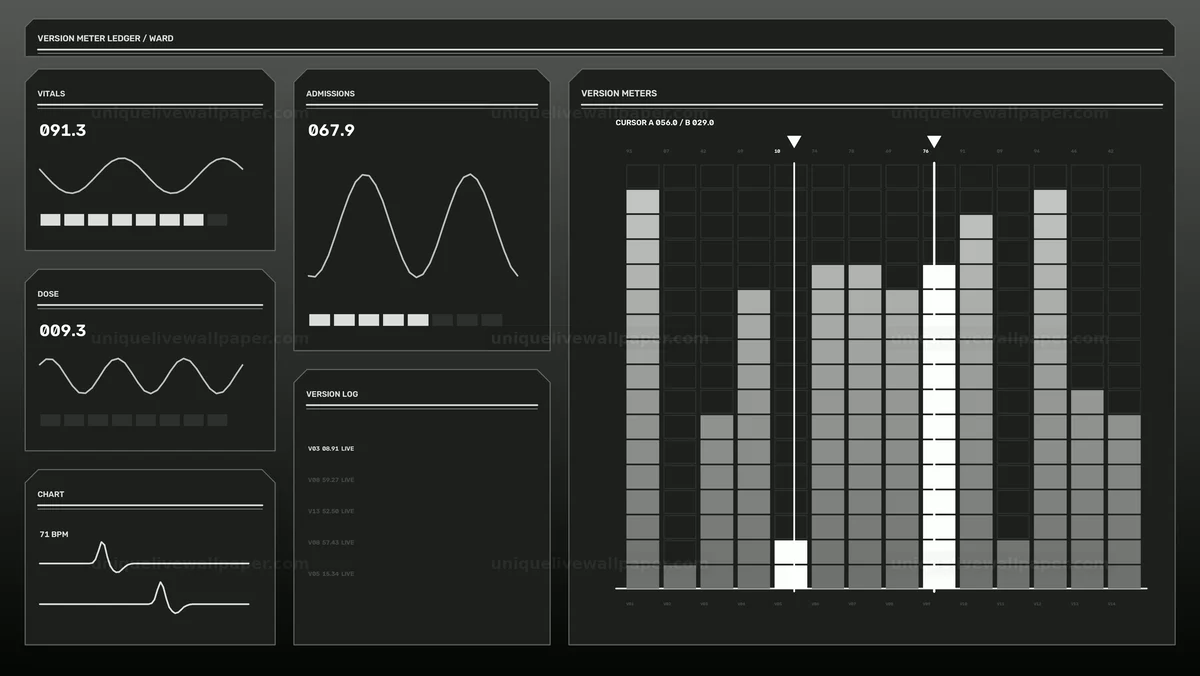 AI Model Deployment Control Panel HUD Seamless Loop