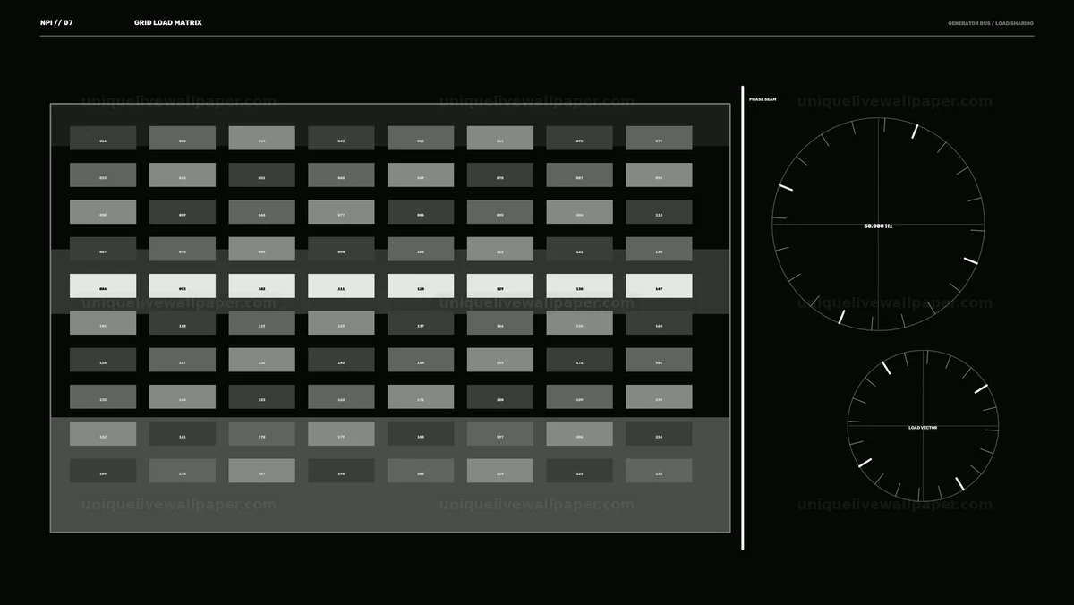 Industrial Grid Load Monitoring Interface